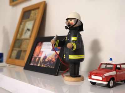 Feuerwehrräuchermännchen und Feuerwehrtrabbi